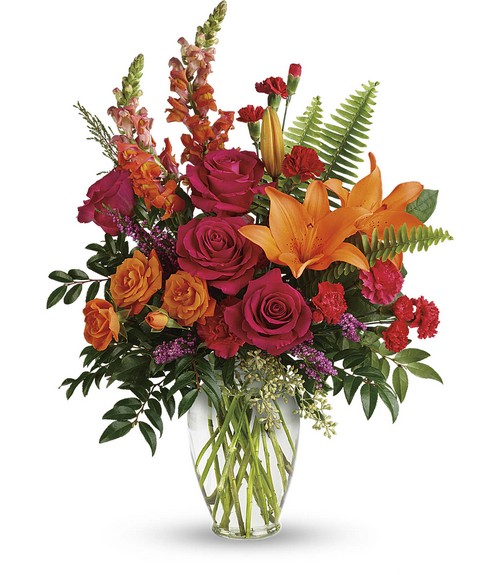 Punch Of Color Bouquet from Forever Flowers, flower delivery in St. Thomas, VI